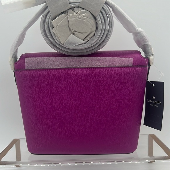 Kate Spade Elsie Pebbled Leather Crossbody Baja Rose - Picture 2 of 14